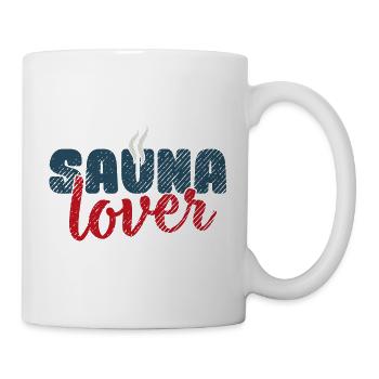 Sauna lover Spa Banja Hamam Geschenk Saunahaus - Tasse - Weiß - Rechts