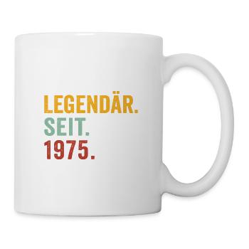 Legendär seit 1975 - Tasse - Weiß - Rechts