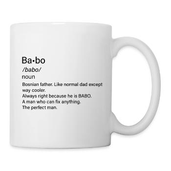 Babo SFRJ Balkan Geschenk Jugoslawien Jugo - Tasse - Weiß - Rechts