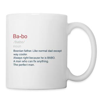 Babo SFRJ Balkan Geschenk Jugoslawien Jugo - Tasse - Weiß - Rechts