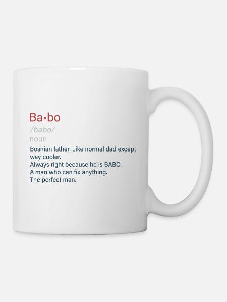 Babo SFRJ Balkan Geschenk Jugoslawien Jugo - Tasse - Weiß