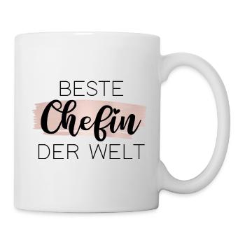 Beste Chefin der Welt - Tasse - Weiß - Rechts