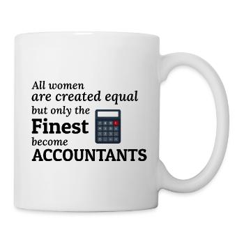 Accountant Women Accounting Cpa Funny Saying Gift - Mug - white - Right
