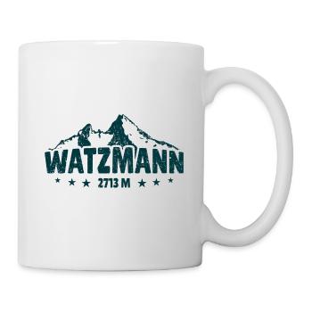 Watzmann 2713m Alpen Bayern Berchtesgaden - Tasse - Weiß - Rechts