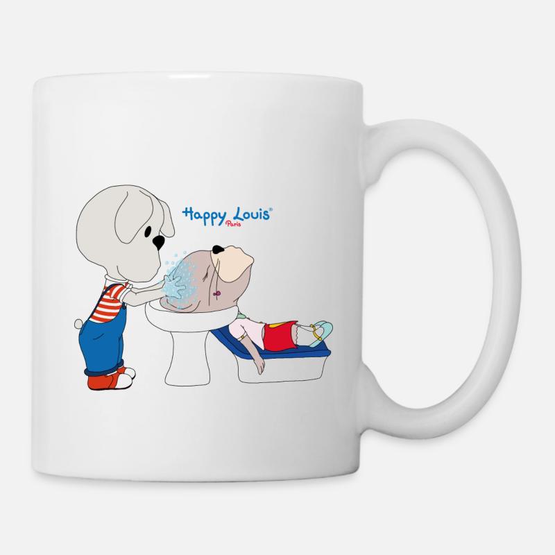 Happy Louis - SHAMPOING - Mug blanc - blanc