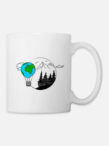 Monts Globe - Mug blanc - blanc