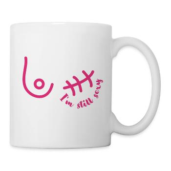 mois de la sensibilisation au cancer du sein et la - Mug blanc - blanc - Droite