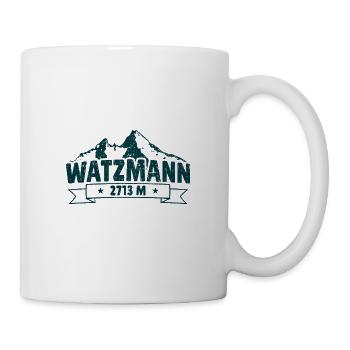 Watzmann 2713m Alpen Bayern Berchtesgaden - Tasse - Weiß - Rechts