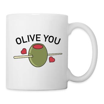 Olive You - Mug blanc - blanc - Droite