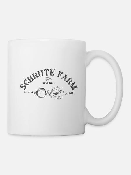 Schrute Farm - Rote Beete - Tasse - Weiß