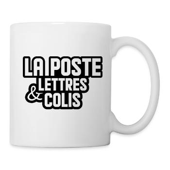 la poste lettre et colis - Mug blanc - blanc - Droite