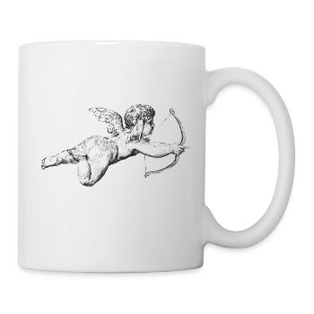 Weihnachten Liebes Engel - Tasse - Weiß - Rechts