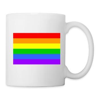 rainbowflag Schwule & Lesben - Tasse - Weiß - Rechts