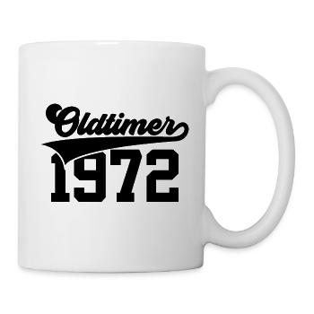 54E VOITURE DE COLLECTION ANNIVERSAIRE 1972 - Mug blanc - blanc - Droite