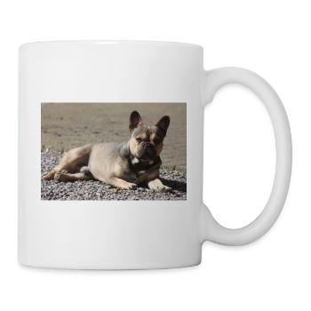 Diable bouledogue français petit molose. - Mug blanc - blanc - Droite