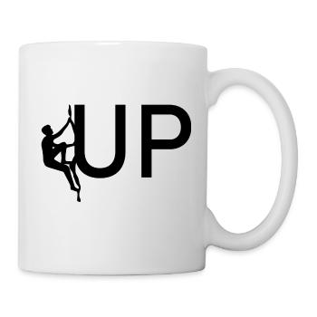 Bouldern Klettern Climbing - Tasse - Weiß - Rechts