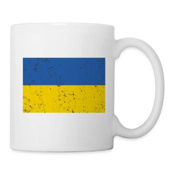L’Ukraine signale distressed cool - Mug blanc - blanc - Droite