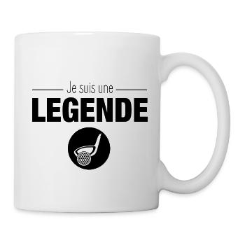 Je suis une legende au golf t-shirt golf - Mug blanc - blanc - Droite