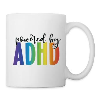 PoweredByADHS - Tasse - Weiß - Rechts