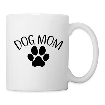 Dog Mom - Cute Dog Paw Funny Dog Lover Mom Gift - Mug - white - Right