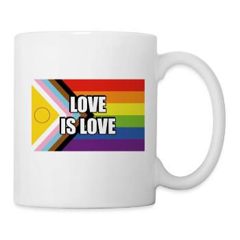 Intersex Inclusive Pride Fortschritt Pride Flagge - Tasse - Weiß - Rechts