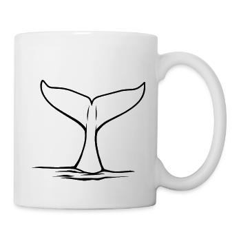 Choice fin Outline by Scuba.Style - Mug - white - Right