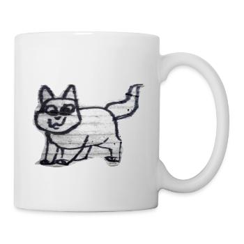 TOMZOFF Graffiti Cat - Tasse - Weiß - Rechts