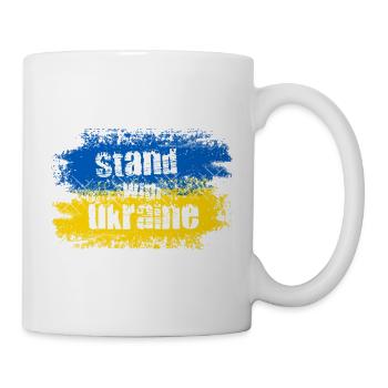 Stand with Ukraine Motif - Mug - white - Right