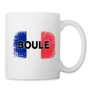 Boule Französische Fahne Pètanque Spieler - Tasse - Weiß - Rechts