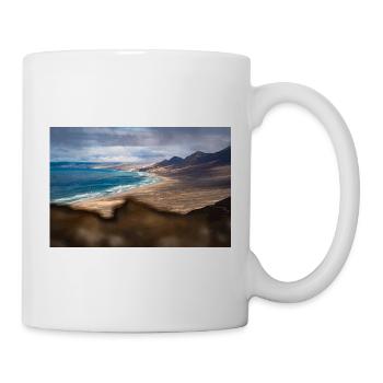Schöne Landschaftsaufnahme aus Fuerteventura - Tasse - Weiß - Rechts