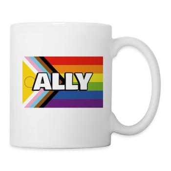 Pride Ally Inclusive Pride Fortschrittsflagge - Tasse - Weiß - Rechts