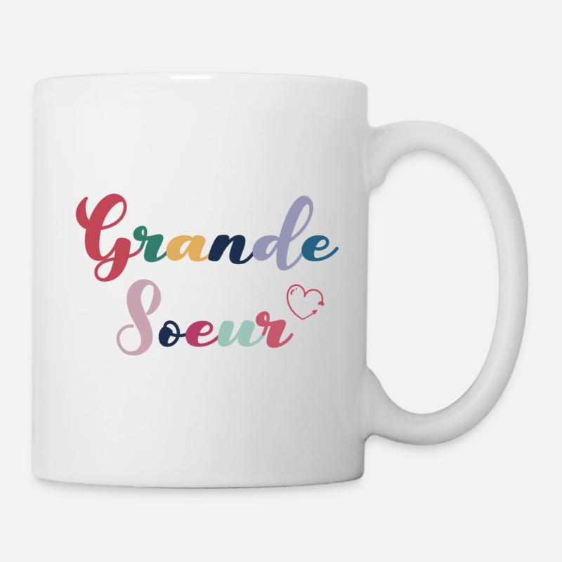 Grande sœur multicolore - Mug blanc - blanc