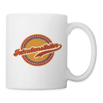 Fahrdienstleiter Eisenbahn Zug Beruf Vintage - Tasse - Weiß - Rechts