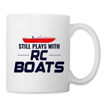 Rc Boat Racing Electric Powerboat Speedboat Race - Mug - white - Right