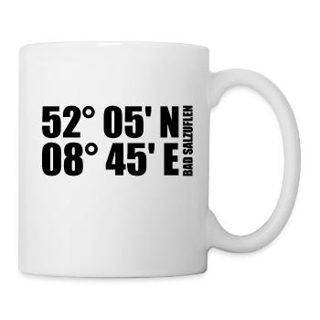 Bad Salzuflen coordinates - Mug - white - Right