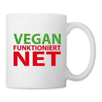 Vegan Funtioniert Net - Tasse - Weiß - Rechts