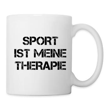 Sport Ist Meine Therapie - Tasse - Weiß - Rechts