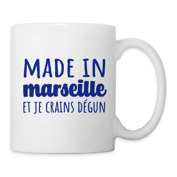 teeshirt marseille humour expression dégun - Mug blanc - blanc - Droite