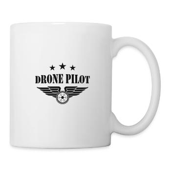 Drone Pilot - Drone Pilot Emblem Badge - Mug - white - Right