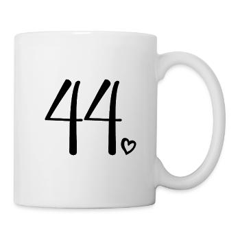 Cute Number 44, 44 Years Old, 44th Birthday Gift - Mug - white - Right
