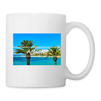 Palm trees of Ajaccio / Corsica - Mug - white - Right