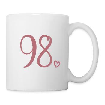 Cute Number 98, 98 Years Old, 98th Birthday Gift - Mug - white - Right