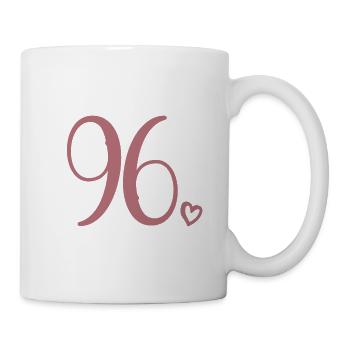 Süße Nummer 96, 96 Jahre alt, Geschenk zum 96. Geburtstag - Tasse - Weiß - Rechts