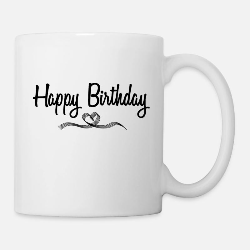 Happy Birthday - Tasse - Weiß