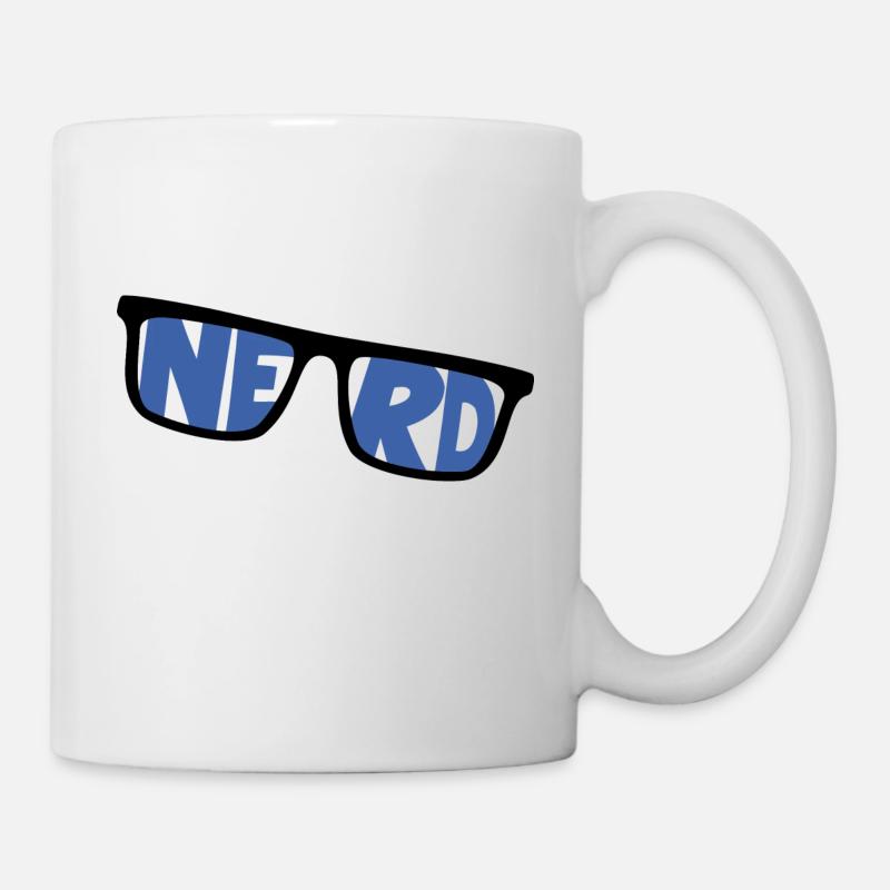 nerd coder server download cyberspace programmer - Mug - white