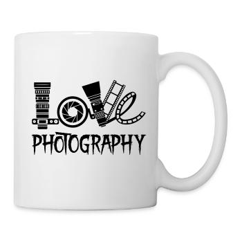 Love Photography - Tasse - Weiß - Rechts