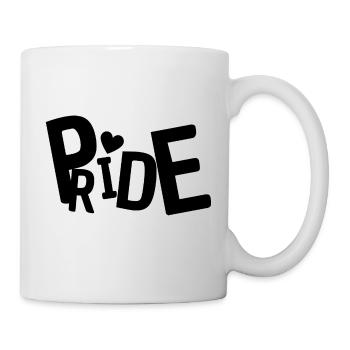Pride Schriftzug - Tasse - Weiß - Rechts