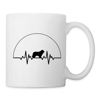 Heartbeat Bearded Collie - Mug - white - Right