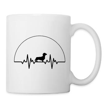 Heartbeat Dachshund - Mug - white - Right