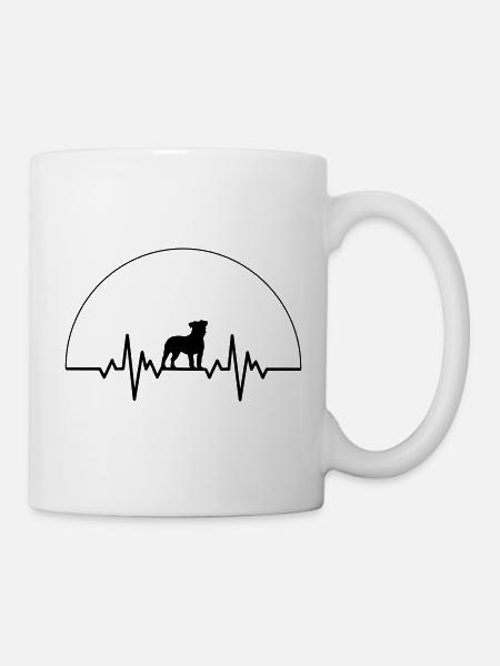 Heartbeat Jack Russell Terrier - Mug blanc - blanc